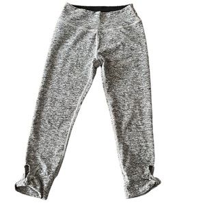 Beyond Yoga Womens Gray Spacedye Twist and Shout Cropped Leggings Size Small